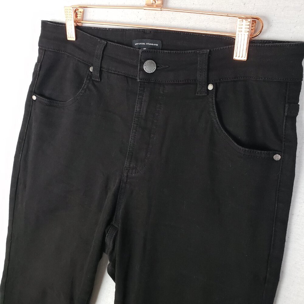 Universal Standard Mid Rise Skinny Jeans Black size 10 Stretch - Picture 3 of 10